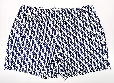 Sz 2 J. Crew Chino Shorts Flat Front Stretch Seahorse Nautical Resort • $16.81