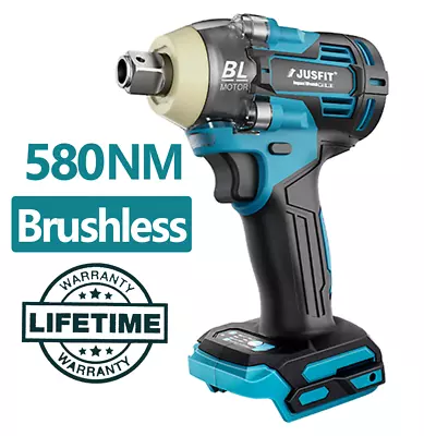 1280W 18V Cordless Brushless Impact Wrench Drill Driver For Makita Battery 1/2  • £20.55