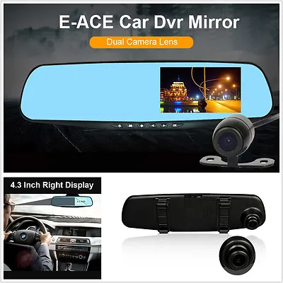 $49.49 • Buy HD1080P Car DVR Dash Camera Dual Cam Vehicle Front Rear DVR Lens Video Recorder 