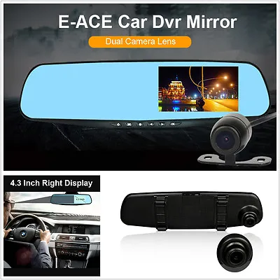 HD1080P Car DVR Dash Camera Dual Cam Vehicle Front Rear DVR Lens Video Recorder  • $51.20