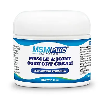 MSM Maximum Strength Muscle And Joint Comfort Cream 2 Oz • $19.95