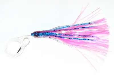 5  Trolling LURE WahooDoradoMahiONO Mylar Skirt Fishing Offshore Bait Rigged • $7.99