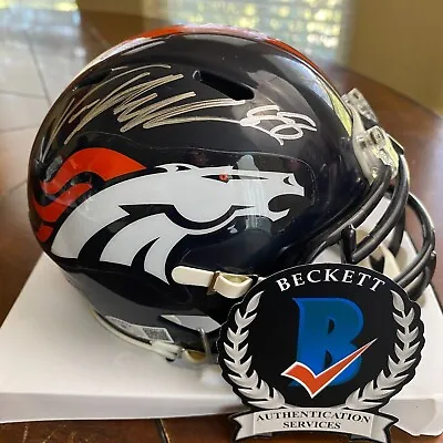 Von Miller Autographed Signed Denver Broncos Mini Helmet Beckett • $229