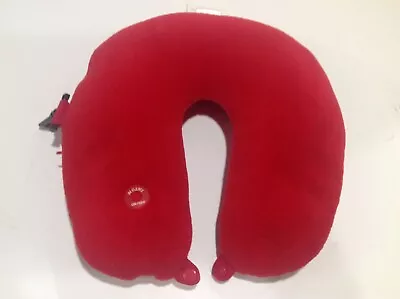 Moshi Travel Pillow Neck Support With Light Uses 2 AA Red Micro Bead Fleece  • $22.99
