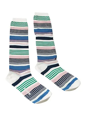 Missoni GM00CMD4936 0002 Blue/Green Striped Boot Socks • $15.99