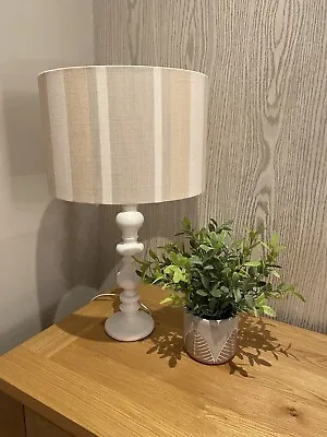 Handmade Lampshade In Laura Ashley Awning Stripe Natural Ceiling Or Lamp • £22.95