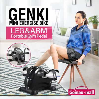 Genki Exerciser Mini Bike Pedal Leg Arm Cycle Trainer Home Gym Exercise Machine • $54.19