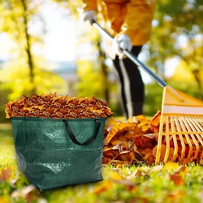 Jumbo Garden Waste Bag Waterproof Reusable Refuse Sack Grass Leaves Rubbish 55L • £4.99