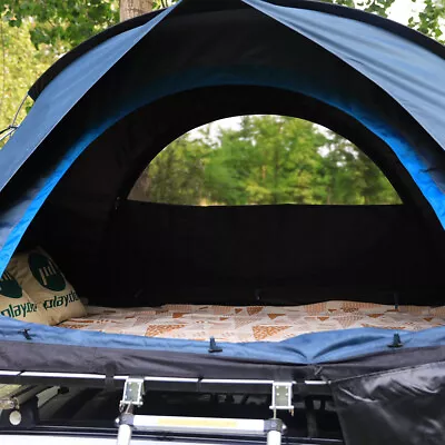 Large Shell Tent Car Roof Top Tent Outdoor Hiking W/ Ladder With Mesh Door New • $1499