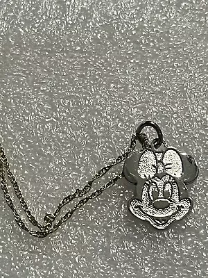 Vintage 925 Sterling Sliver Minnie Mouse Pendant • $29.99