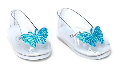 Cinderella's Slipper Shoes W/Butterflies For 18  American Girl Doll Clothes • $10.02