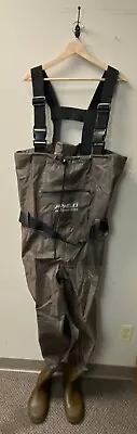 Foxelli Unisex Adults Brown Adjustable Strap Nylon Chest Wader Size 11 • $42.49