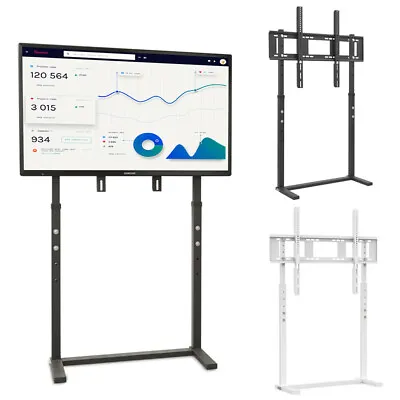 Wisfor 117/132cm Tall TV Monitor Floor Stand Bracket 32-100  Height Adjustable • £52.90