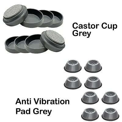 8x Washing Machine Anti Vibration Feet Pad Mats Shock Proof Non Slip Castor Cup • £5.99