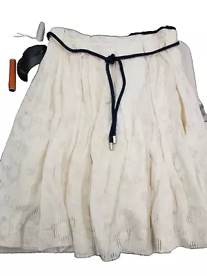 ''pre Owned'' CH Carolina Herrera Womens Off White/ivory Skirt Size 8 (read Desc • $69.32