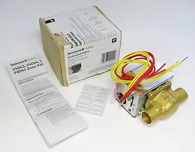 NEW! -  Honeywell V8043E1012 Electric Motorized Zone Valve  24V 3/4  Sweat • $74.95