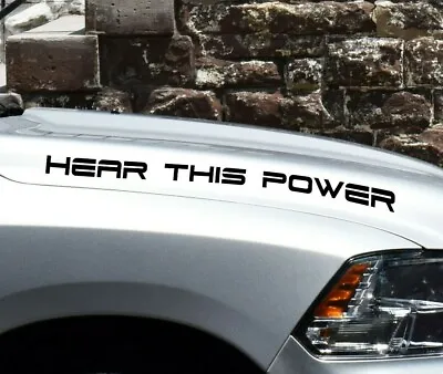 Hear This Power Truck Decals Hood Sticker Vinyl Racing Graphics Muscle Car Sport • $23.74