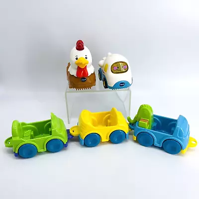 Vtech Stem Learning Toys-singing Talking Airplane/rooster & 3 Car Pull Train • $25