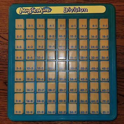 Magic Math Machine Division Vintage 1993 Push Button Educational Homeschooling • $15.95