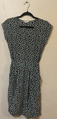 $31.50 • Buy Near New Designer Gorman Animal Print 100% Silk Dress - Size 6
