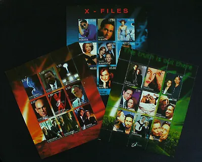 X-Files Collectible Stamps - Rare Set Of 3 - Gillian Anderson David Duchovny • $20