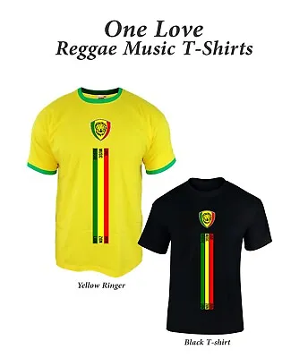 Reggae Jamaica T-Shirt Iron Zion Lion Music Men's Women's Kids Unisex Tee • £9.98