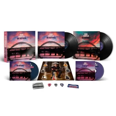 Mark Knopfler One Deep River - Vinyl 3LP 2x CD Boxset + Lithograph Badge Pick • £135