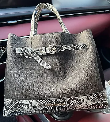 Brown Leather Snake Skin Michael Kors Shoulder Bag • $85