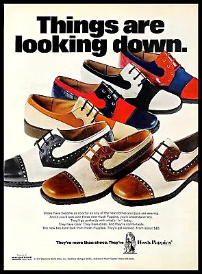 1972 Wolverine World Wide Hush Puppies Shoes Vintage PRINT AD Boots Footwear • $8.99
