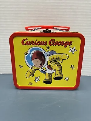 Curious George Astronaut Mini Metal Lunch Box Vintage • $9.99