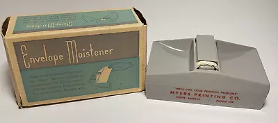 Vintage Envelope Moistener Plastic Tray Style With Ad Myers Printing Lyons KS • $9.95