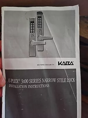 KABA E-Plex Electronic Locks 3000 Narrow Stile Mortise Dlatch E3065MSNL-626-41 • $400
