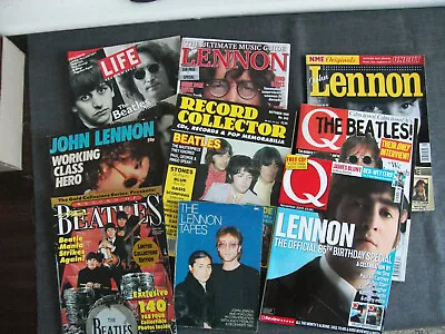 9x John Lennon Beatles Book & Magazines Q Mag/NME/Working Class Hero/Lennon Tape • $30