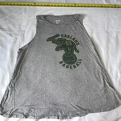 Oakland Athletics A's Shirt Men’s XL Gray Sleeveless Tank Top MLB Elephant • $15.99
