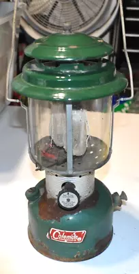 Vintage Coleman 220F Lantern Green With Original Globe 8/69 • $29.99