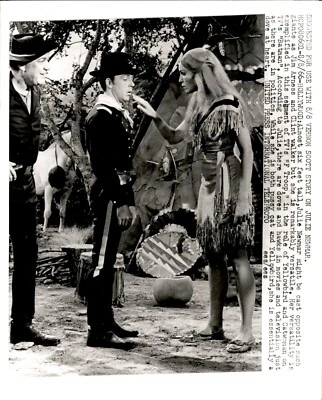 $20 • Buy LD289 1966 UPI Wire Photo JULIE NEWMAR JIM ARNESS CLINT WALKER STARS IN F TROOP