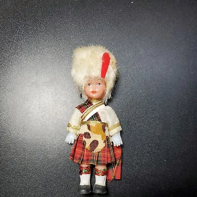 £14.82 • Buy Vintage Souvenir Scottish Royal Guard Girl 5  Doll With White Hat