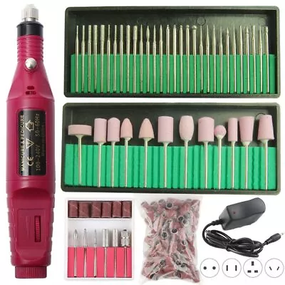 Professional Electric Nail Drill Machine For Manicure Polishing Efile Nails Kit • $30.23