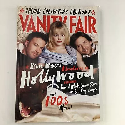 Vanity Fair Magazine March 2013 Ben Affleck Emma Stone Bradley Cooper No Label • $9.95