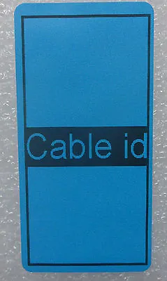 £2.45 • Buy 50x Cable Id Tidy Labels Self Adhesive Sticky Identification Stickers Tags BLUE
