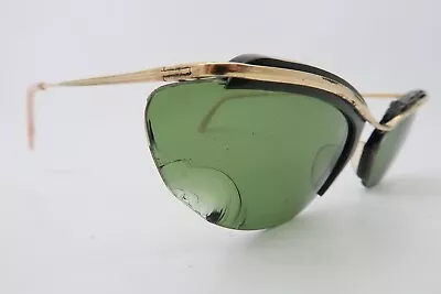 Vintage 50s Gold Filled Nylor Sol Sunglasses Doublé Or Laminé Made In France • $18.67