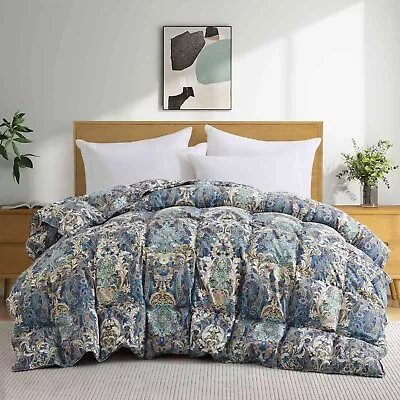 Oversized Down Feather Comforter Ultra Soft Cozy  King Or Queen Bed Blanket • $59.99