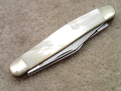 Boker 7474 Tree Brand Classic Vintage Pocket Knife Mother Of Pearl Germany • $101.96