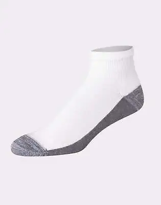 Hanes Men's Ankle Socks 12 Pack X-Temp Cushioned FreshIQ Arch Support Sz 12-14 • $21.62