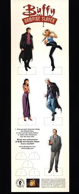 1999 BUFFY THE VAMPIRE SLAYER Promotional Cutout Standup Set ANGEL Spike GILES  • $9.99