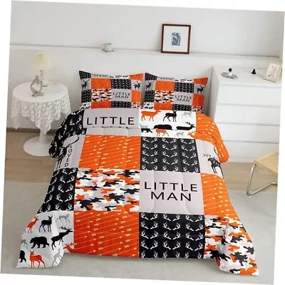 Deer Comforter Set Camouflage Deer Elk Comforter For Kids Boys Queen Multi 14 • $50.30