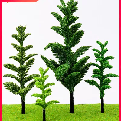 5PC HO/OO Scale Pine Miniatures Miniatures Trees Garden Plants Railway Scenery • $6.10