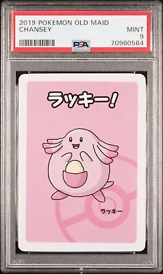 $10 • Buy Pokemon Center Japan Exclusive 2019 Old Maid - CHANSEY - PSA 9 MINT