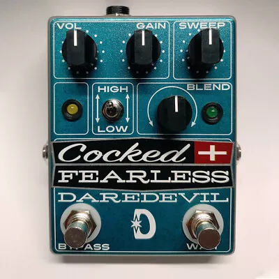 Daredevil Cocked & Fearless Wah / Overdrive / Distortion Guitar Effects Pedal • $215