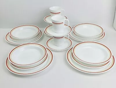 Vintage 20pc Corning Corelle Cinnamon Chestnut Dinnerware Set 4 Place Sets RARE • $63.20